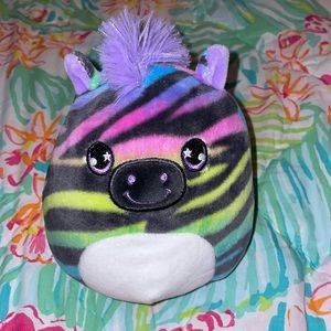 Rainbow zebra squishmallows